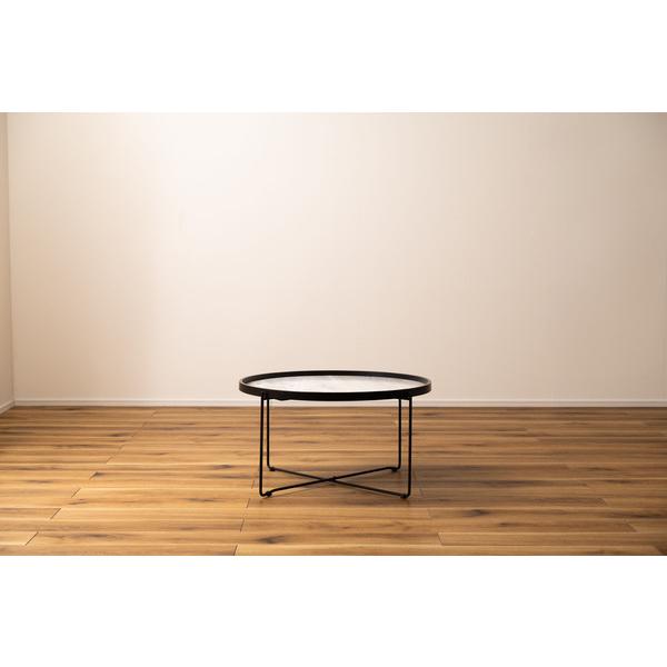 ラウンドトレーテーブル L センターテーブル 大理石調 トレー サイドテーブル ナイトテーブル 折りたたみ CIR-502ST |  | 05