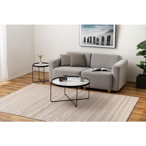 ラウンドトレーテーブル L センターテーブル 大理石調 トレー サイドテーブル ナイトテーブル 折りたたみ CIR-502ST |  | 07