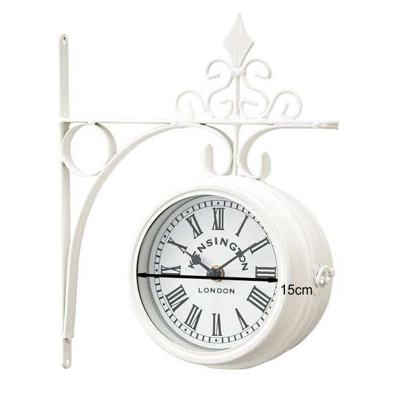 ウォールクロック 両面 壁掛け時計 かわいい アンティーク 掛け時計 クラシック 時計 クロック インテリアクロック CLK-101BK |  | 02