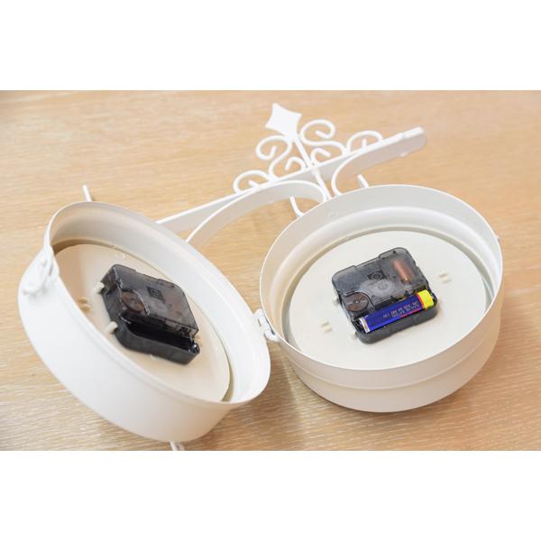 ウォールクロック 両面 壁掛け時計 かわいい アンティーク 掛け時計 クラシック 時計 クロック インテリアクロック CLK-101WH |  | 12