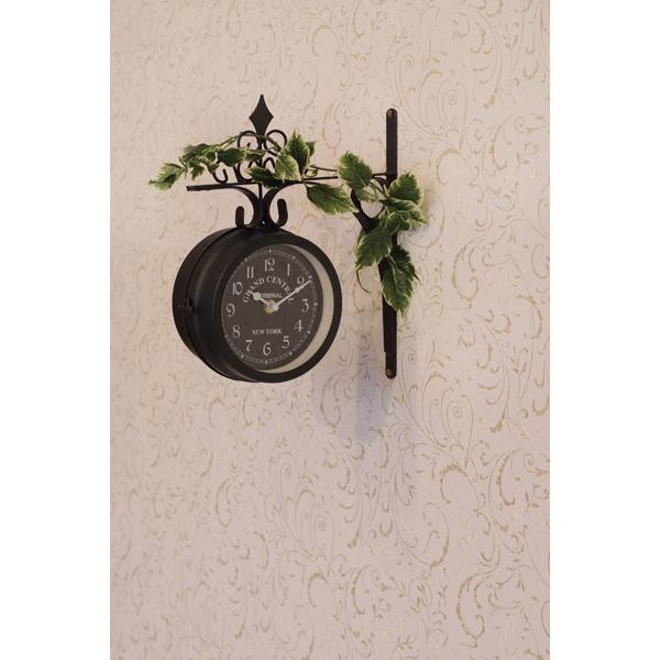 ウォールクロック 両面 壁掛け時計 かわいい アンティーク 掛け時計 クラシック 時計 クロック インテリアクロック CLK-101WH |  | 05