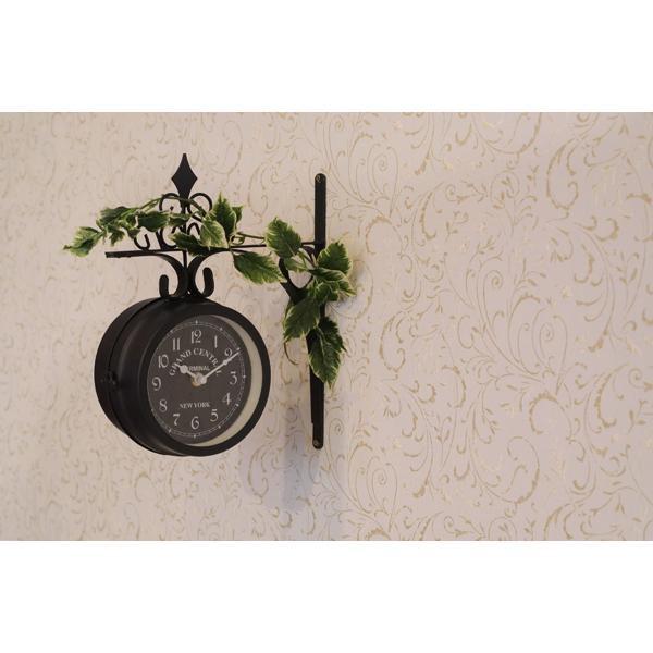 ウォールクロック 両面 壁掛け時計 かわいい アンティーク 掛け時計 クラシック 時計 クロック インテリアクロック CLK-101WH |  | 06