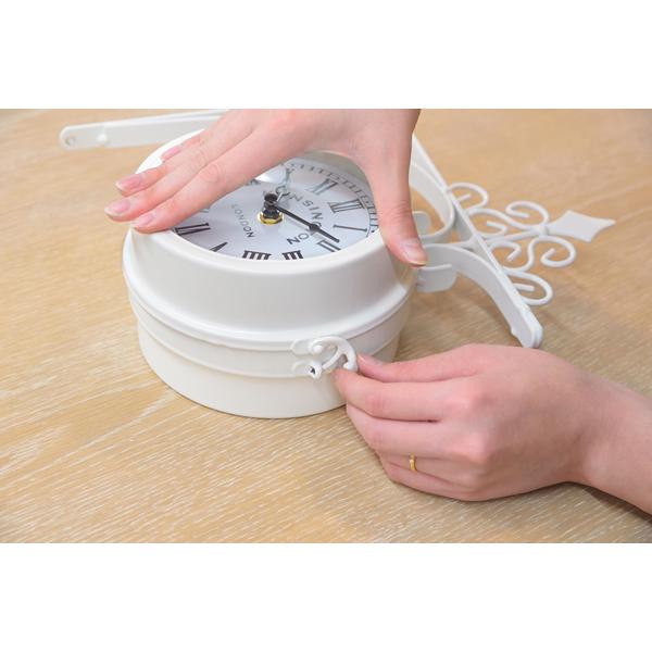 ウォールクロック 両面 壁掛け時計 かわいい アンティーク 掛け時計 クラシック 時計 クロック インテリアクロック CLK-101WH |  | 08
