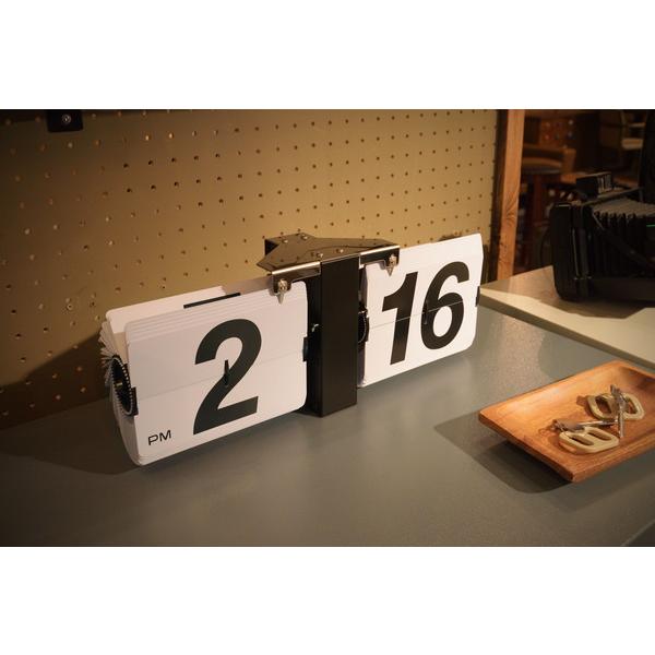 パタパタ時計 置時計 置き時計 おしゃれ アナログ スタイリッシュ 時計 モノトーン シンプル CLK-118WH |  | 03