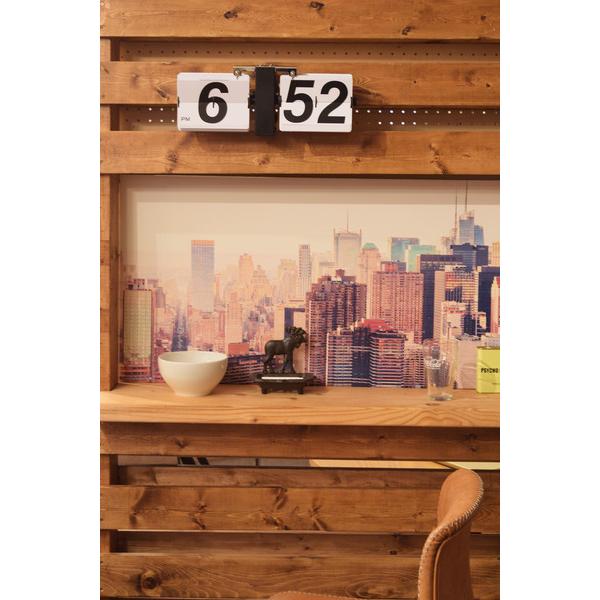 パタパタ時計 置時計 置き時計 おしゃれ アナログ スタイリッシュ 時計 モノトーン シンプル CLK-118WH |  | 04