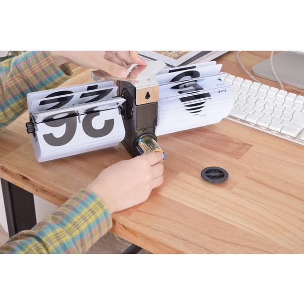 パタパタ時計 置時計 置き時計 おしゃれ アナログ スタイリッシュ 時計 モノトーン シンプル CLK-118WH |  | 06