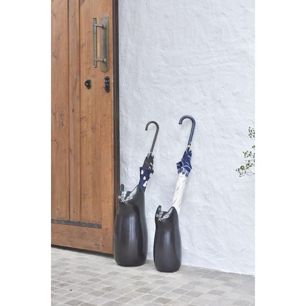 傘立て おしゃれ 陶器 スリム 屋外 北欧 コンパクト 白 シンプル 猫 ねこ 動物 玄関 省スペース アンブレラスタンド CLY-13BK |  | 10