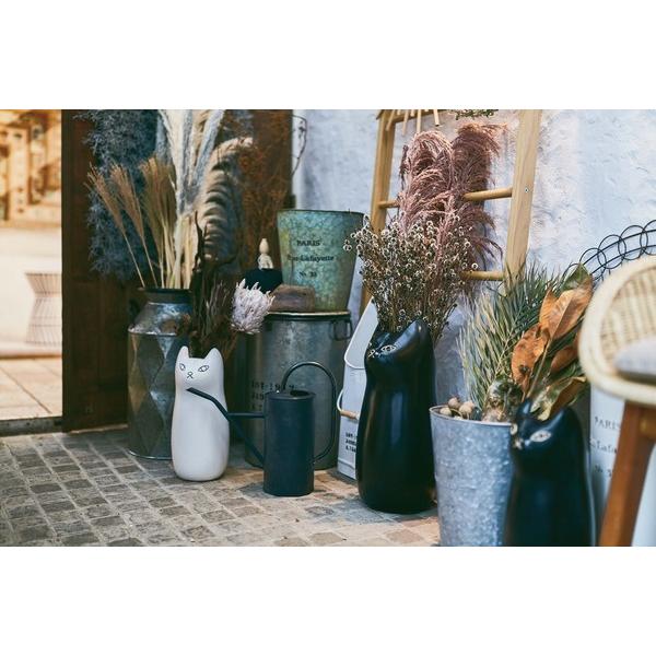 傘立て おしゃれ 陶器 スリム 屋外 北欧 コンパクト 白 シンプル 猫 ねこ 動物 玄関 省スペース アンブレラスタンド CLY-13BK |  | 13