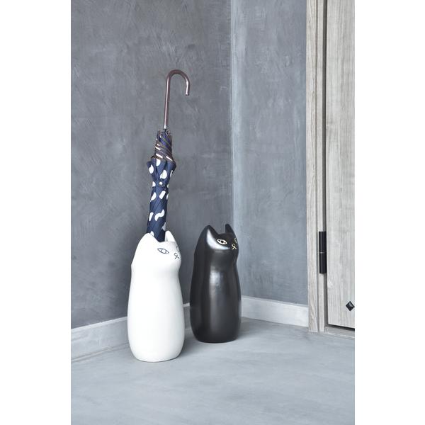 傘立て おしゃれ 陶器 スリム 屋外 北欧 コンパクト 白 シンプル 猫 ねこ 動物 玄関 省スペース アンブレラスタンド CLY-13BK |  | 15