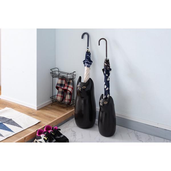 傘立て おしゃれ 陶器 スリム 屋外 北欧 コンパクト 白 シンプル 猫 ねこ 動物 玄関 省スペース アンブレラスタンド CLY-13BK |  | 18