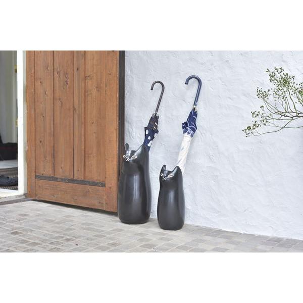 傘立て おしゃれ 陶器 スリム 屋外 北欧 コンパクト 白 シンプル 猫 ねこ 動物 玄関 省スペース アンブレラスタンド CLY-13BK |  | 09