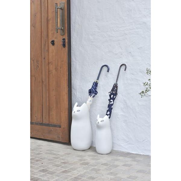 傘立て おしゃれ 陶器 スリム 屋外 北欧 コンパクト 白 シンプル 猫 ねこ 動物 玄関 省スペース アンブレラスタンド CLY-13WH |  | 12