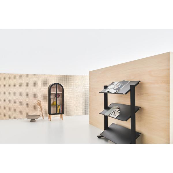 3段 シェルフ ラック 棚 収納棚 オープンラック 本棚 ディスプレイ 什器 スチール シンプル 黒 2WAYラック3D DIS-73BK |  | 08