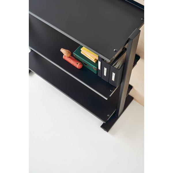 3段 シェルフ ラック 棚 収納棚 オープンラック 本棚 ディスプレイ 什器 スチール シンプル 黒 2WAYラック3D DIS-73BK |  | 09