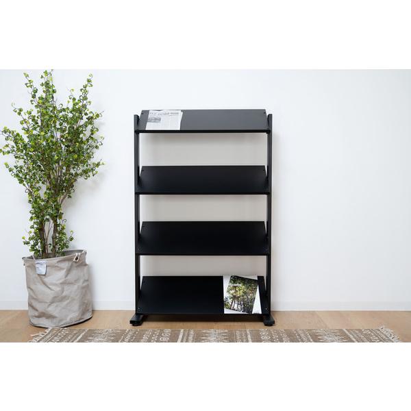 4段 シェルフ ラック 棚 収納棚 オープンラック 本棚 ディスプレイ