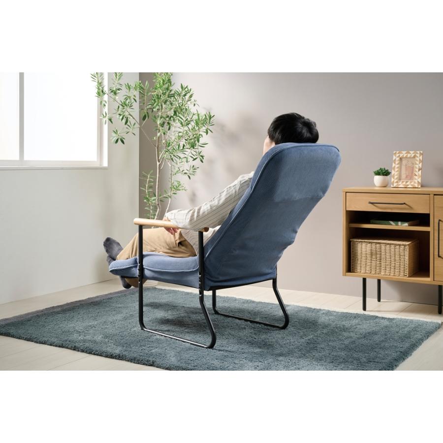 リクライニングチェア パーソナルチェア リラックスチェア ポケットコイル 肘付き 北欧 シンプル フット付き  エンケル SBL |  | 03