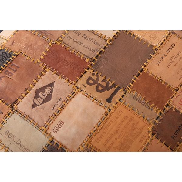 スツール 椅子 チェア おしゃれ リビング 革 オットマン 丸型 パッチワーク ラウンドスツール FAB-006 |  | 04