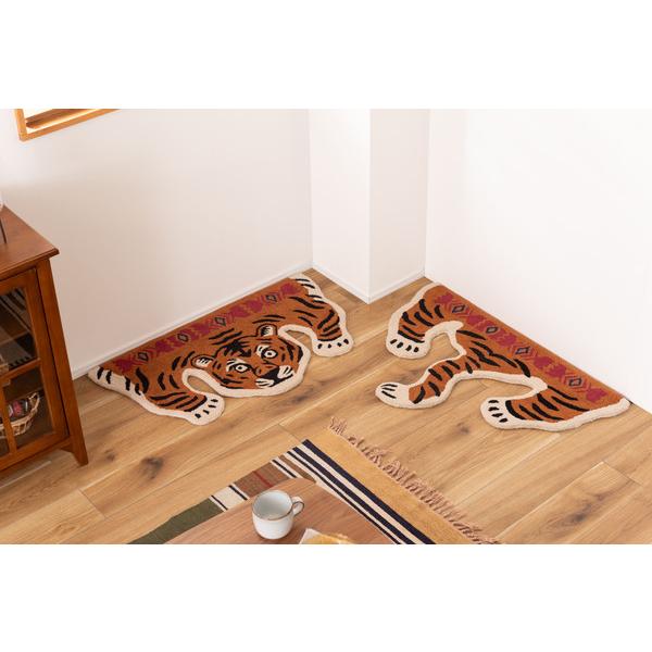アクセントラグ タイガー トラ 虎 かわいい おしゃれ アニマル 動物
