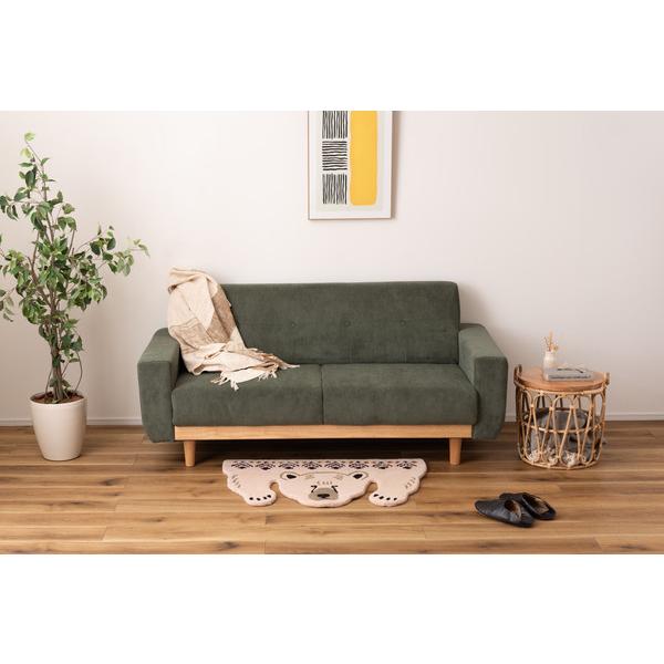 アクセントラグ シロクマ しろくま 白熊 かわいい おしゃれ アニマル 動物 ラグ アニマル柄 もこもこ FAB-011C |  | 01