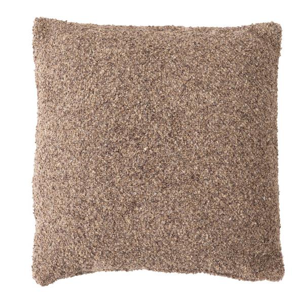 クッション ブラウン 茶色 正方形 おしゃれ ソファ ブークレ生地 くすみカラー スクエア 無地 シンプル もこもこ 北欧 モダン FAB-103BR |  | 01