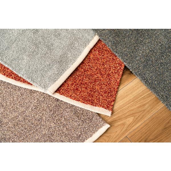 マット オレンジ だいだい色 長方形 おしゃれ キッチン ブークレ生地 くすみカラー 玄関 無地 シンプル 四角 リビング もこもこ 北欧 モダン FAB-301OR |  | 12