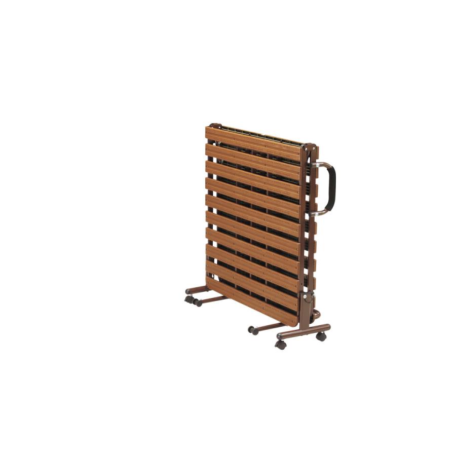 樹脂すのこ折り畳みベッド  FBDPS91BR |  | 01