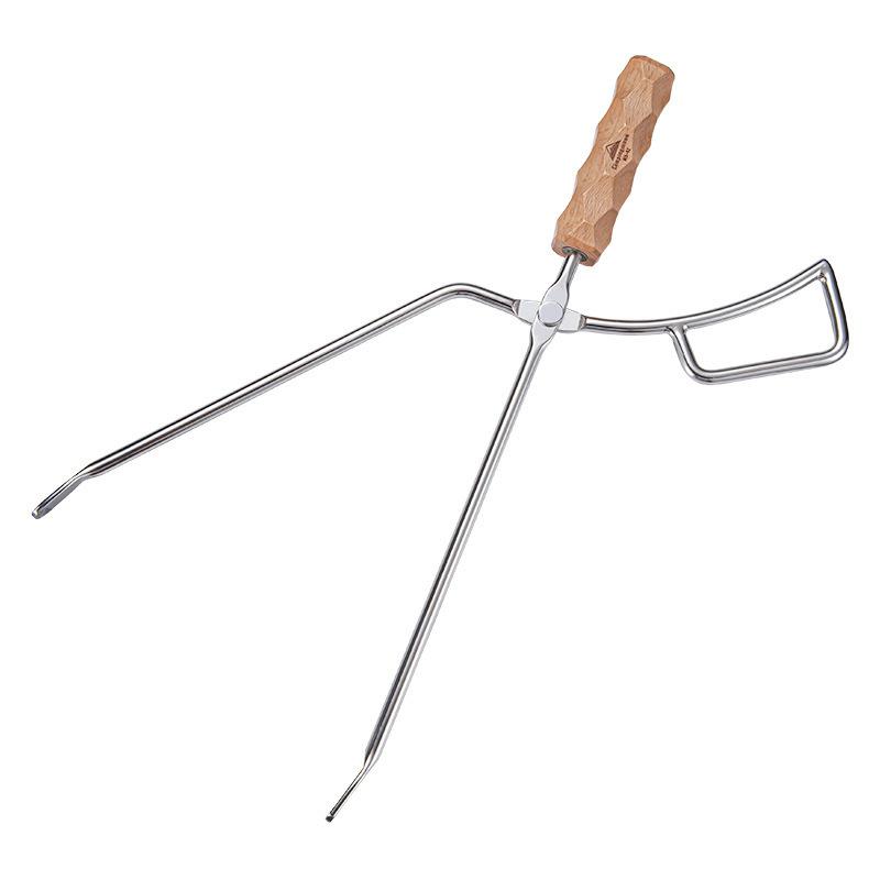 焚き火用 薪ばさみ ステンレス 火ばさみ 火鋏 G22222 |  | 02