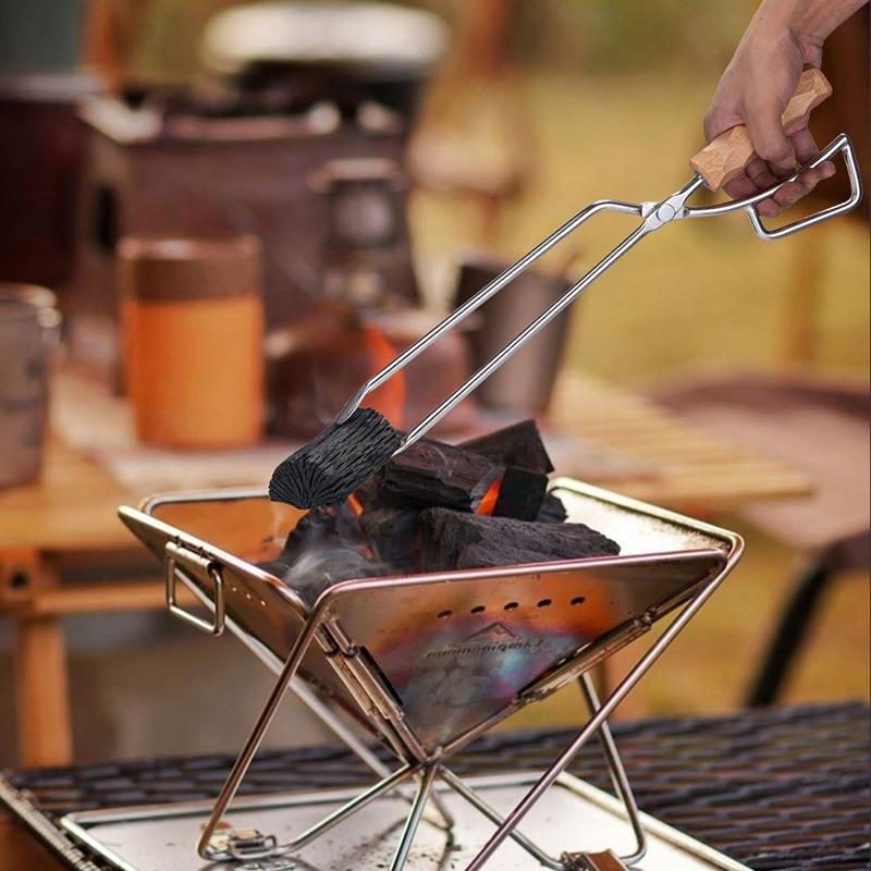 焚き火用 薪ばさみ ステンレス 火ばさみ 火鋏 G22222 |  | 07