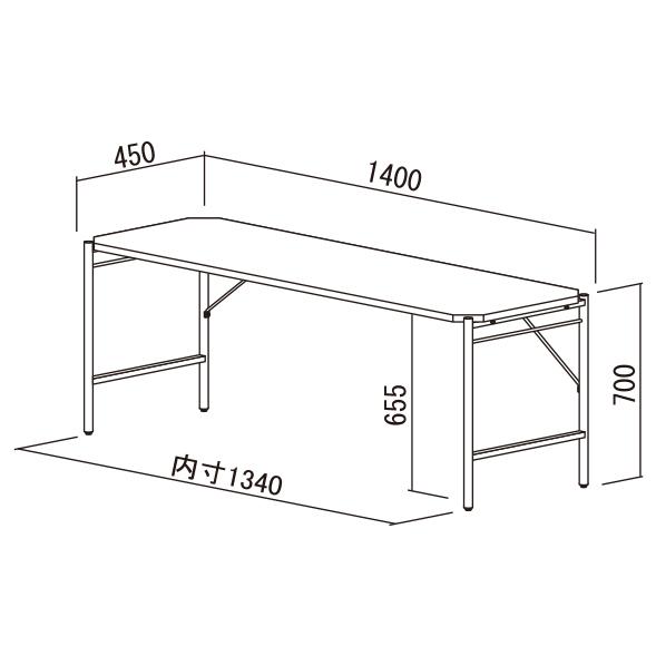 グラム デスク 140サイズ GLMDK140 | マッシュ | 05