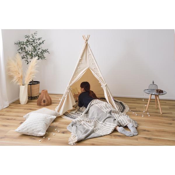 ティピーテント 子供用テント ミニテント 折りたたみ ティピー 秘密基地 隠れ家 キッズテント GLS-93IV |  | 12