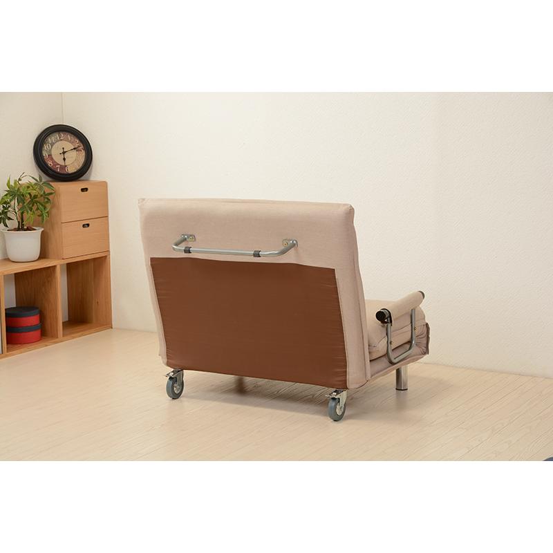 ソファーベット 安い 一人用 おしゃれ コンパクト ソファベッド ソファ リクライニング 背もたれ 折りたたみ キャスター付き グラーテBE |  | 08