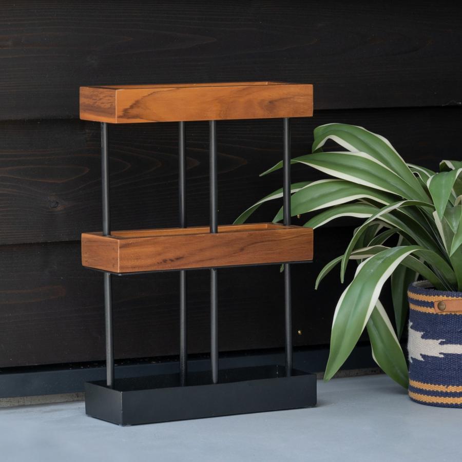 傘立て アンブレラスタンド 傘入れ 長方形 ブラック ブラウン スリム型 おしゃれ GUY-825BR | 