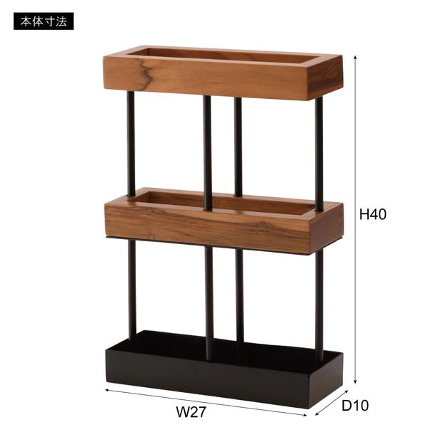 傘立て アンブレラスタンド 傘入れ 長方形 ブラック ブラウン スリム型 おしゃれ GUY-825BR |  | 03