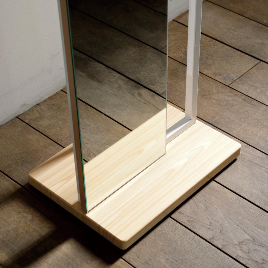 ハンガーラック ミラー付き キャスター付き 姿見鏡 鏡 おしゃれ 北欧 コートハンガー ハンガー付ミラー HM400NA |  | 02