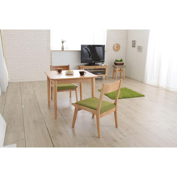 ダイニングチェア 2脚セット 北欧 白 おしゃれ 安い 木製 完成品 肘なし 木脚 布 チェアー 椅子 イス HOC-331GR X2 |  | 02