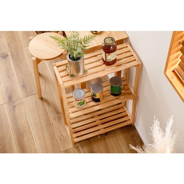 シェルフ スリム 棚 収納 棚板可動 高さ調節 天然木 シンプル おしゃれ 北欧 HOW-006NA |  | 05