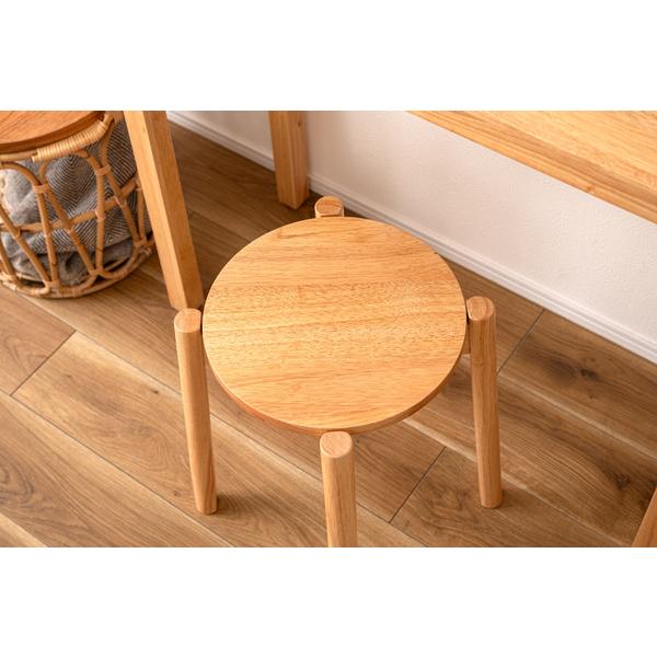 スツール 椅子 イス 木製 スタッキング可 積み重ね 天然木 ナチュラル シンプル おしゃれ 北欧 HOW-008NA |  | 10