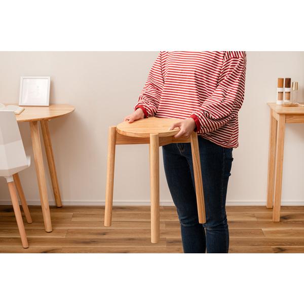 スツール 椅子 イス 木製 スタッキング可 積み重ね 天然木 ナチュラル シンプル おしゃれ 北欧 HOW-008NA |  | 20