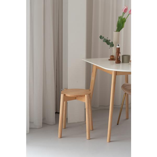 スツール 椅子 イス 木製 スタッキング可 積み重ね 天然木 ナチュラル シンプル おしゃれ 北欧 HOW-008NA |  | 05