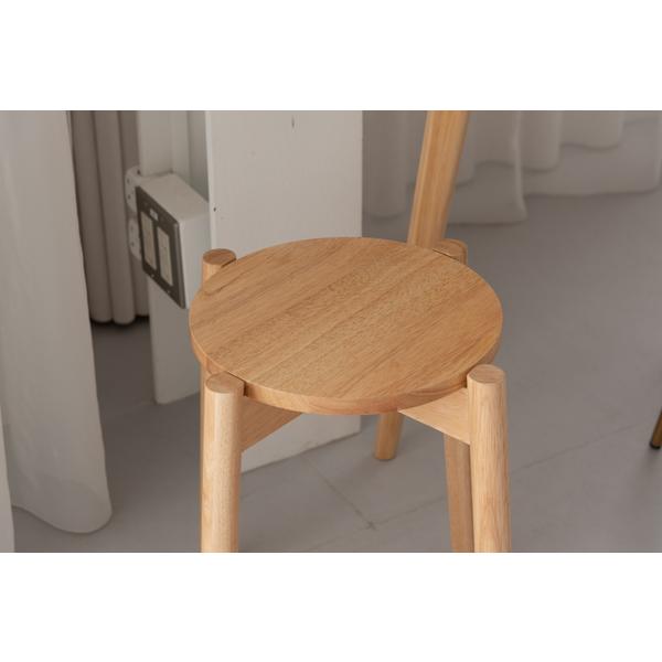 スツール 椅子 イス 木製 スタッキング可 積み重ね 天然木 ナチュラル シンプル おしゃれ 北欧 HOW-008NA |  | 06