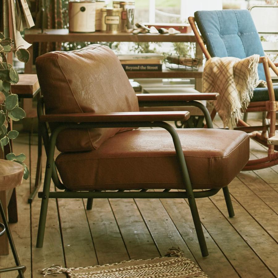 ソファ カフェ レザー ポケットコイル インダストリアル デザイン 肘付き おしゃれ ボイド 1人掛 HS-954 | 