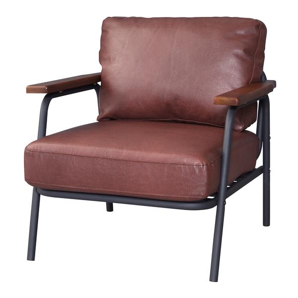 ソファ カフェ レザー ポケットコイル インダストリアル デザイン 肘付き おしゃれ ボイド 1人掛 HS-954 |  | 02