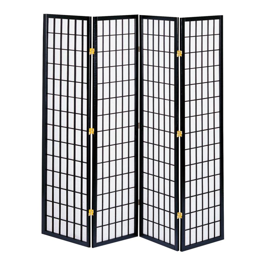 和風衝立4連 JPM1804BK : f.select store ヤフー店 - 通販 - Yahoo