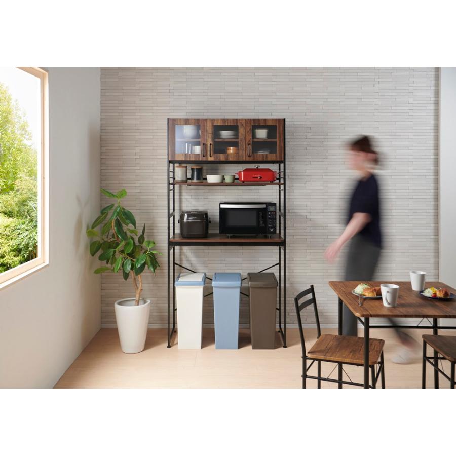 多目的棚  キッチンラック オープンラック スチールラック 収納 整理棚 木目 おしゃれ ルナ BR |  | 09