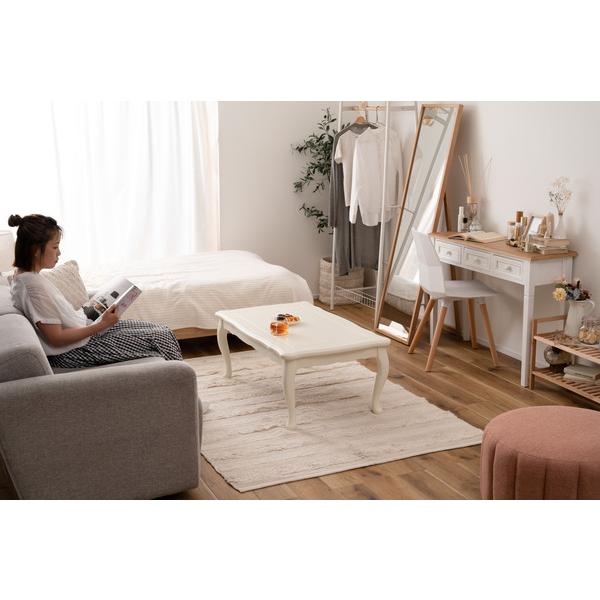 こたつ コタツ 炬燵 テーブル 猫脚 おしゃれ ガーリー 白 ホワイト スイッチ シンプル 木製 天然木 やぐら 一人暮らし |  | 03