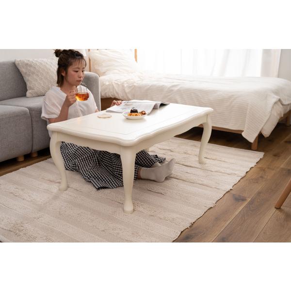 こたつ コタツ 炬燵 テーブル 猫脚 おしゃれ ガーリー 白 ホワイト スイッチ シンプル 木製 天然木 やぐら 一人暮らし |  | 07