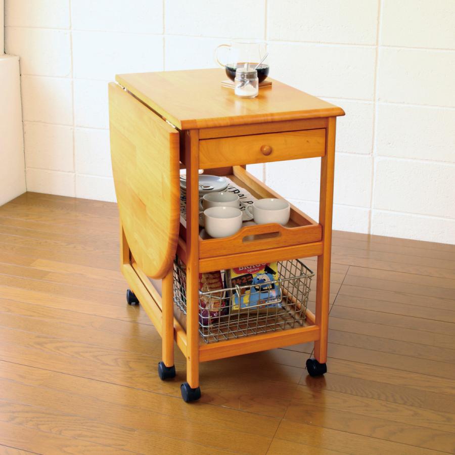 木製テーブル付きワゴン  KW415BR |  | 02