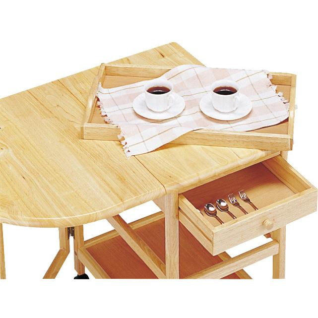 木製テーブル付きワゴン  KW415BR |  | 03