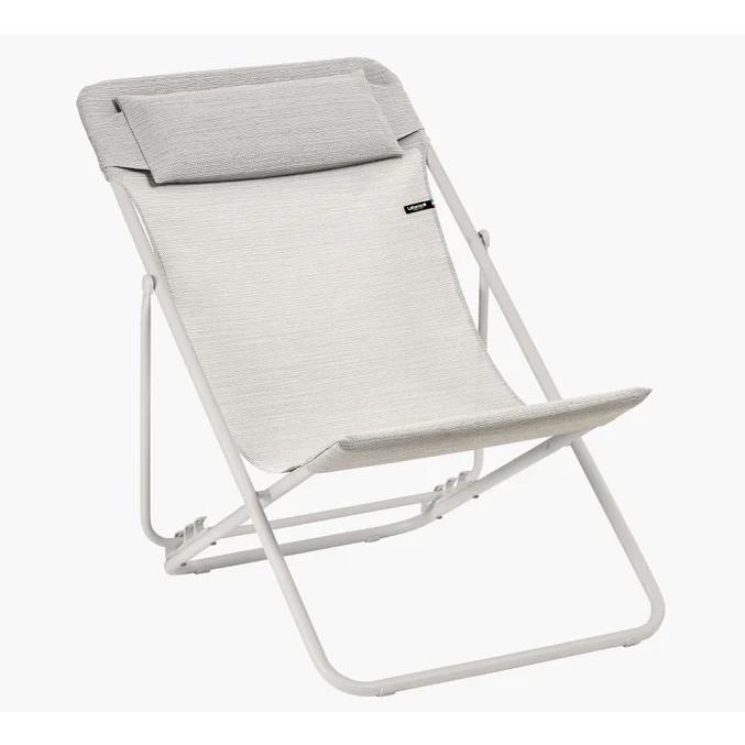 Lafuma ラフマ らふま  LFM1909-9715 デッキチェア MAXI TRANSAT+チェア GALET/SABLE | Lafuma Mobilier | 01