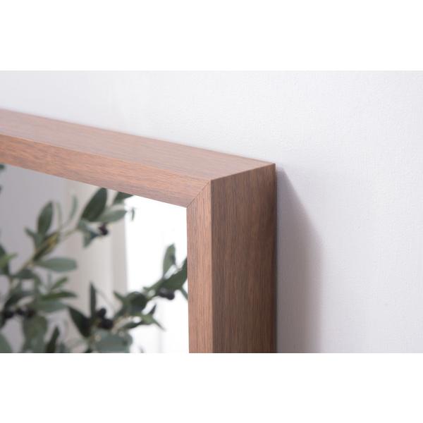 ウォール ミラー 鏡 壁掛け 飛散防止 インテリア シンプル おしゃれ ウッド |  | 03